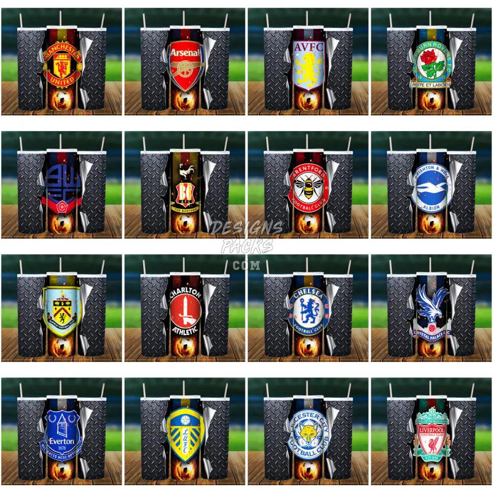 39 Soccer Football Clubs Tumbler Wrap Bundle Jpg