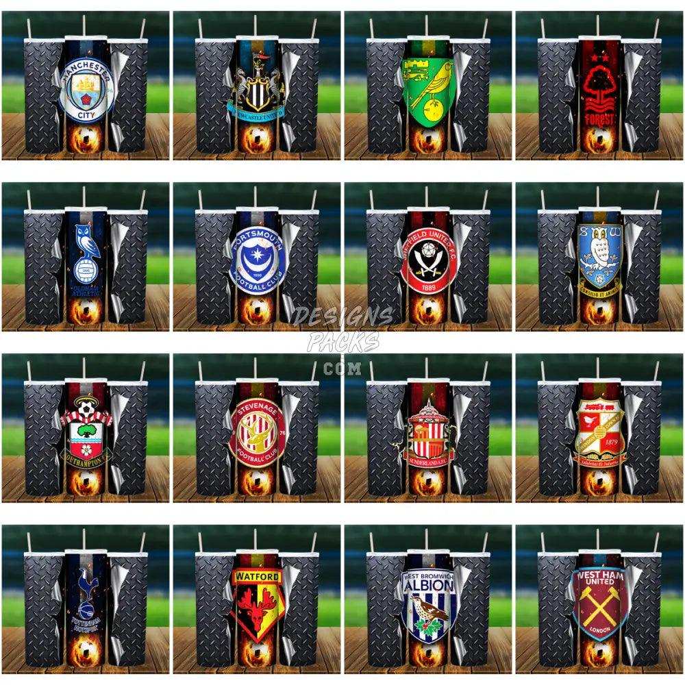 39 Soccer Football Clubs Tumbler Wrap Bundle Jpg