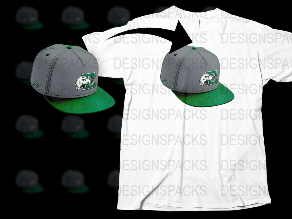 Bulldog Graphic T-Shirt and Matching Snapback Hat, Trendy Streetwear Combo, Grey and White