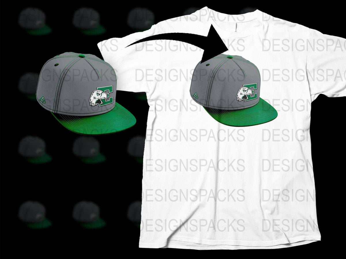 Bulldog Graphic T-Shirt and Matching Snapback Hat, Trendy Streetwear Combo, Grey and White