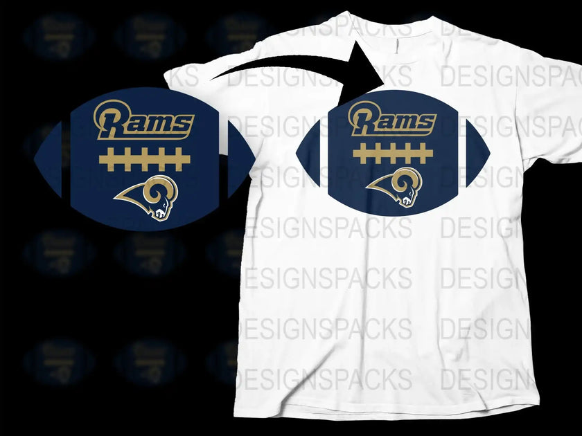 Los Angeles Rams Football Team Logo Inspired Design Png Digital Downlo