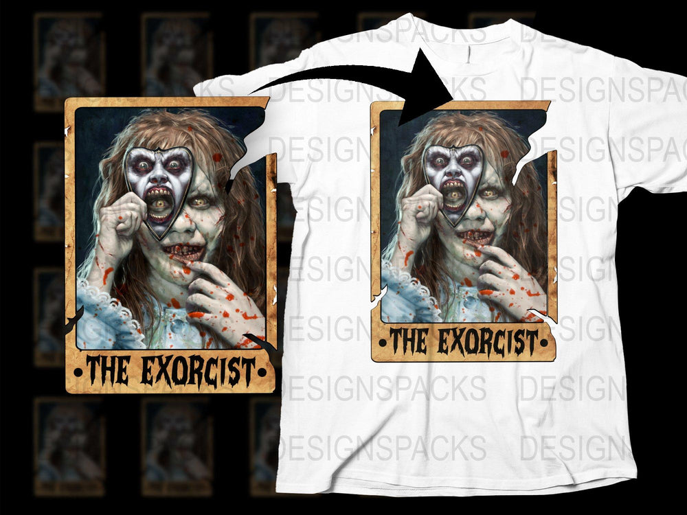 The Exorcist Horror Movie T-Shirt, Scary Zombie Design, Unisex Graphic Tee, Halloween Apparel
