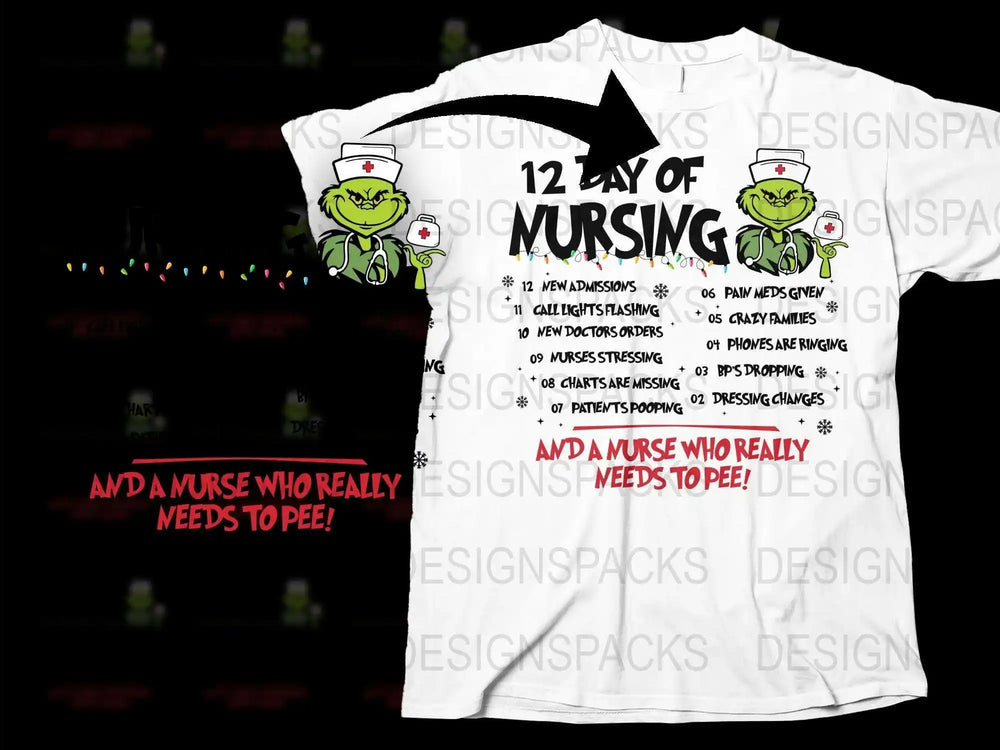 Funny Nurse T-Shirt, Nursing Graphic Tee, Cute Frog Design, Medical Humor, Hospital Apparel, Gift for Nurses