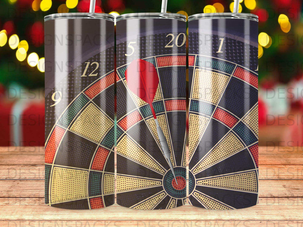 Dartboard Game Design Red Dart Numbers Tumbler product type