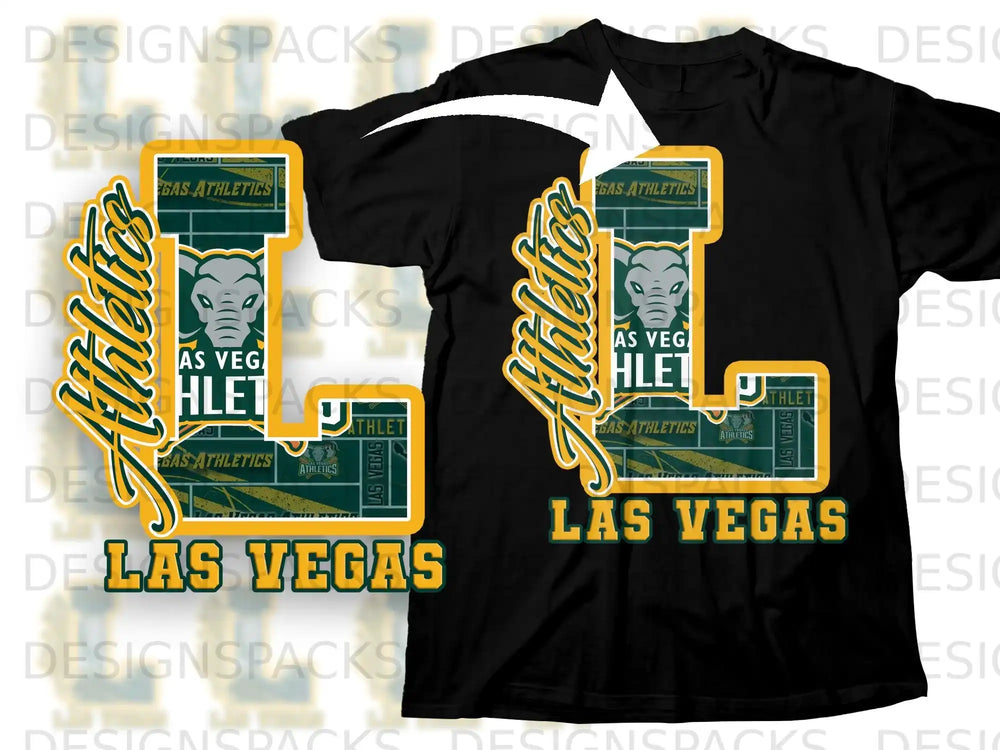 Las Vegas Athletics L Design T-Shirt