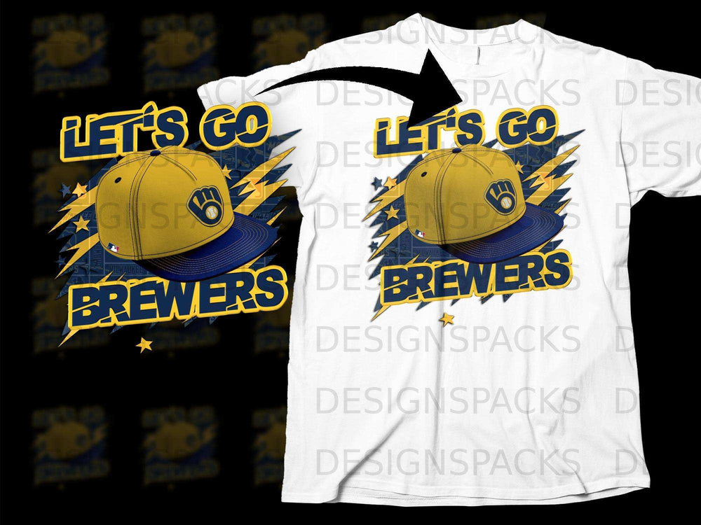 LET'S GO BREWERS Graphic T-Shirt for Fans