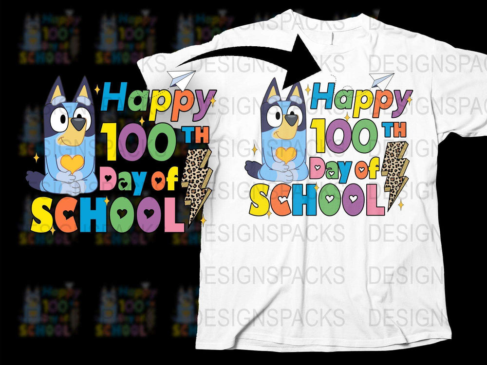 Kids 100th Day of School T-Shirt, Colorful Owl Graphic, Celebratory School Shirt