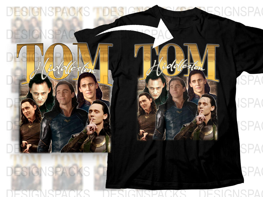 Tom Hiddleston Loki TV Show Graphic T-Shirt, Men's Fashion Tee, Movie Fan Gift, Unique Actor Print Shirt