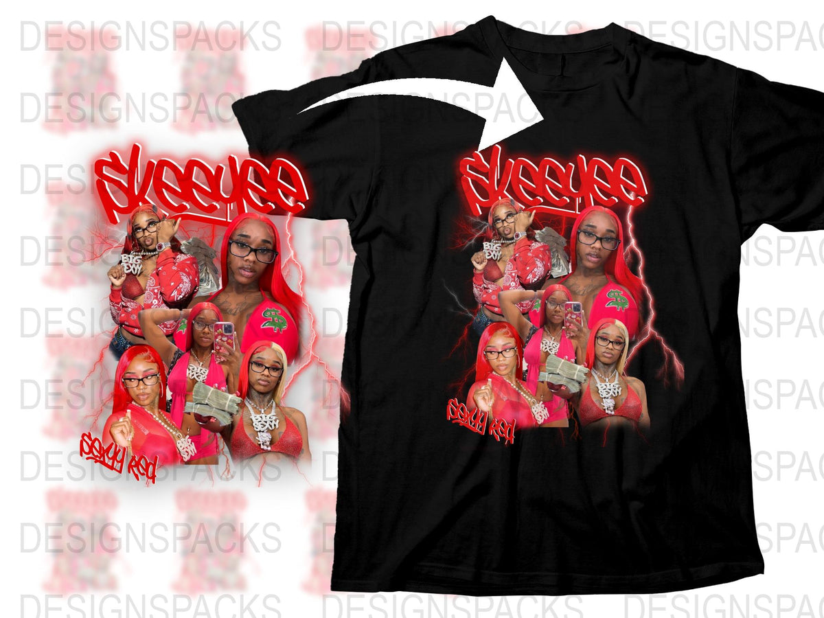 Trendy Graphic Tee with Bold Red Custom Print, Stylish Streetwear Shirt, Unique Urban Fashion Top
