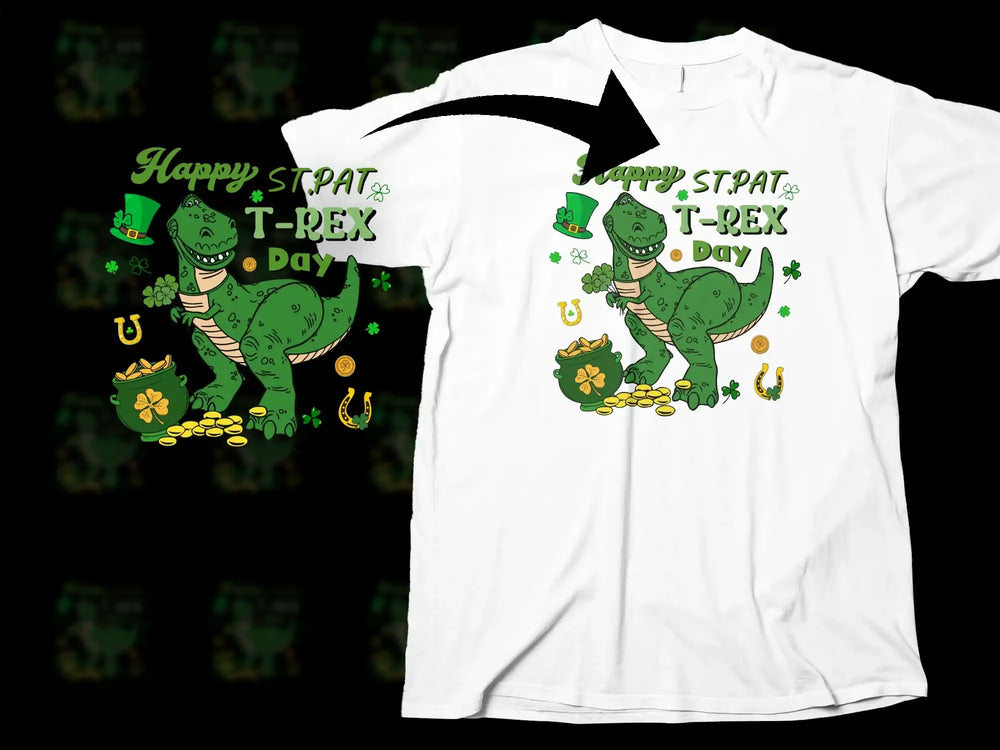 Happy ST.PAT T-REX Day St Patricks Green Dinosaur product type