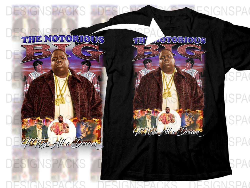 Vintage Notorious BIG T-Shirt, 90s Hip Hop Tee, Rap Legend Graphic Shirt, Urban Streetwear, Collector's Music Apparel, Unisex Fit