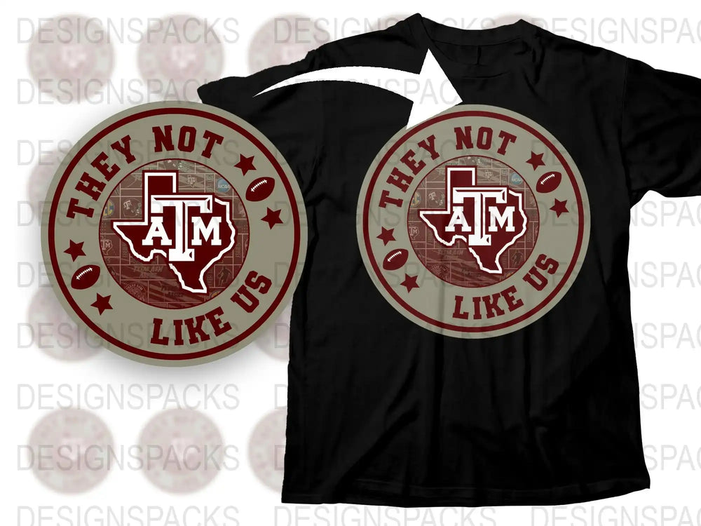 Texas AandM Inspired T-Shirt, Maroon College Style Tee, Sports Fan Apparel, Graphic T-Shirt with Logo