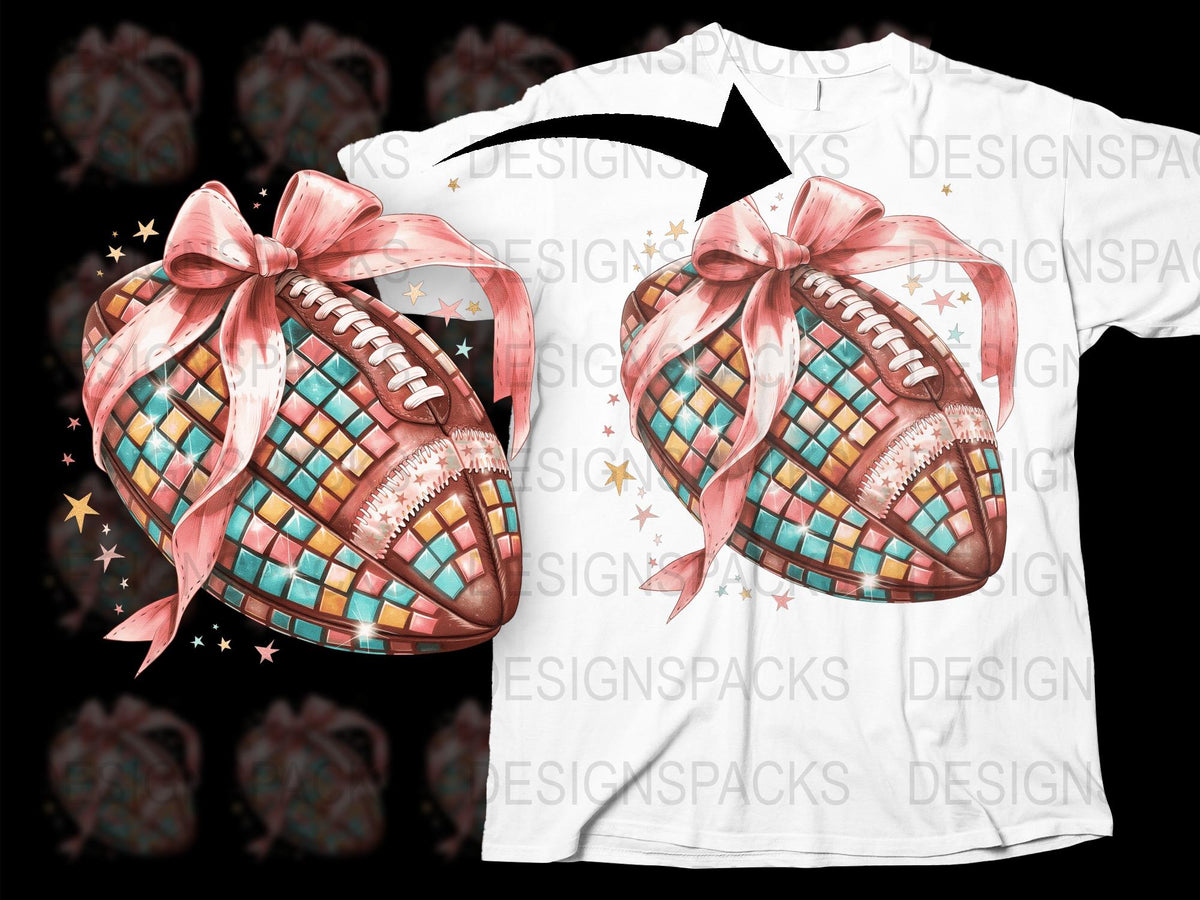 Colorful Patchwork Heart T-Shirt with Pink Bow Design, Sparkles, Unique Graphic Tee, Gift Idea
