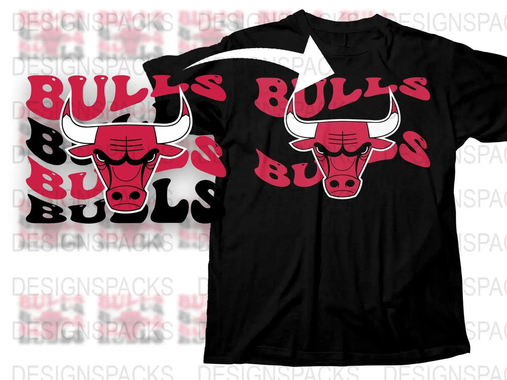 Bull's Graphic T-Shirt, Red and White Bull Design, Unisex Casual Streetwear, Trendy Animal Print Tee