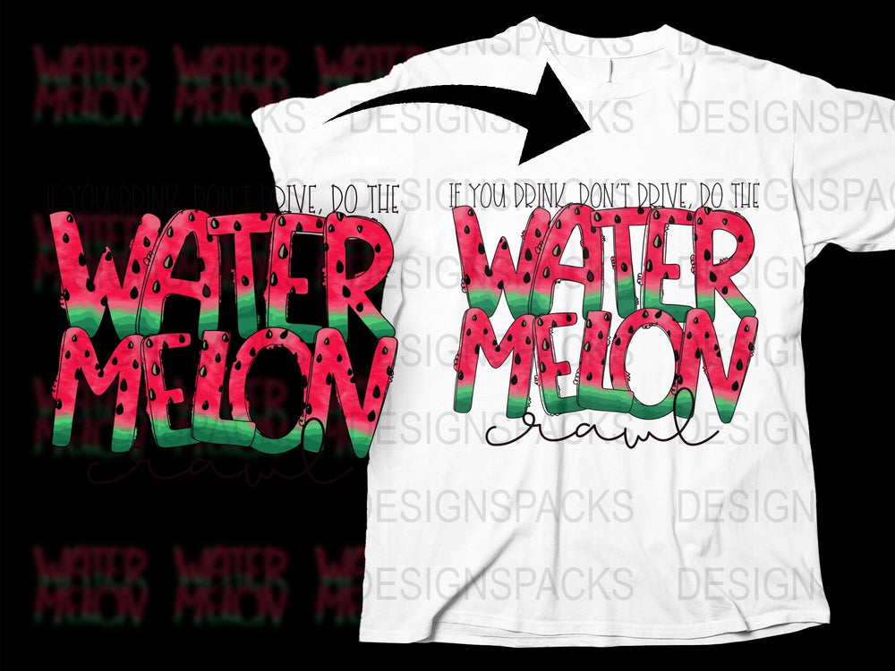 Watermelon Graphic T-Shirt, Summer Fruit Design Tee, Colorful Casual Streetwear, Unisex Fashion Top