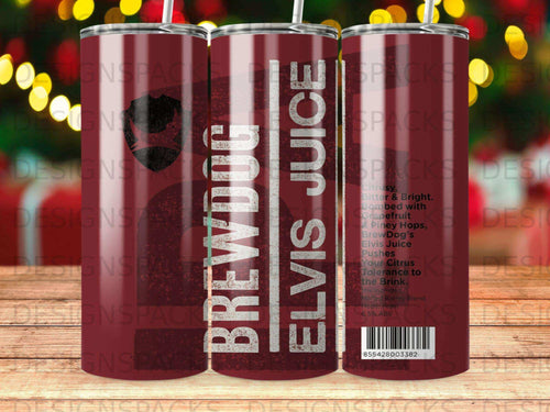 BrewDog Elvis Juice grapefruit IPA can with ABV and flavor description.