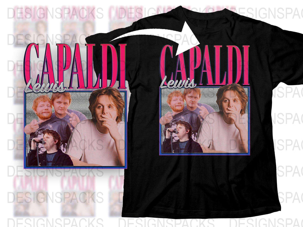 Lewis Capaldi Graphic T-Shirt, Unisex Music Artist Tee, Pop Singer Merchandise, Vintage Style Concert Apparel