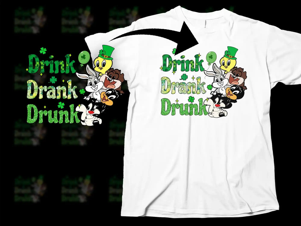 Looney Tunes Drink Drank Drunk St Patrick product type