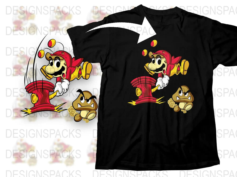 Cartoon Firefighter Duck Graphic T-Shirt, Cute Animal Character Tee, Unisex Kids and Adult Sizes, Casual Wear