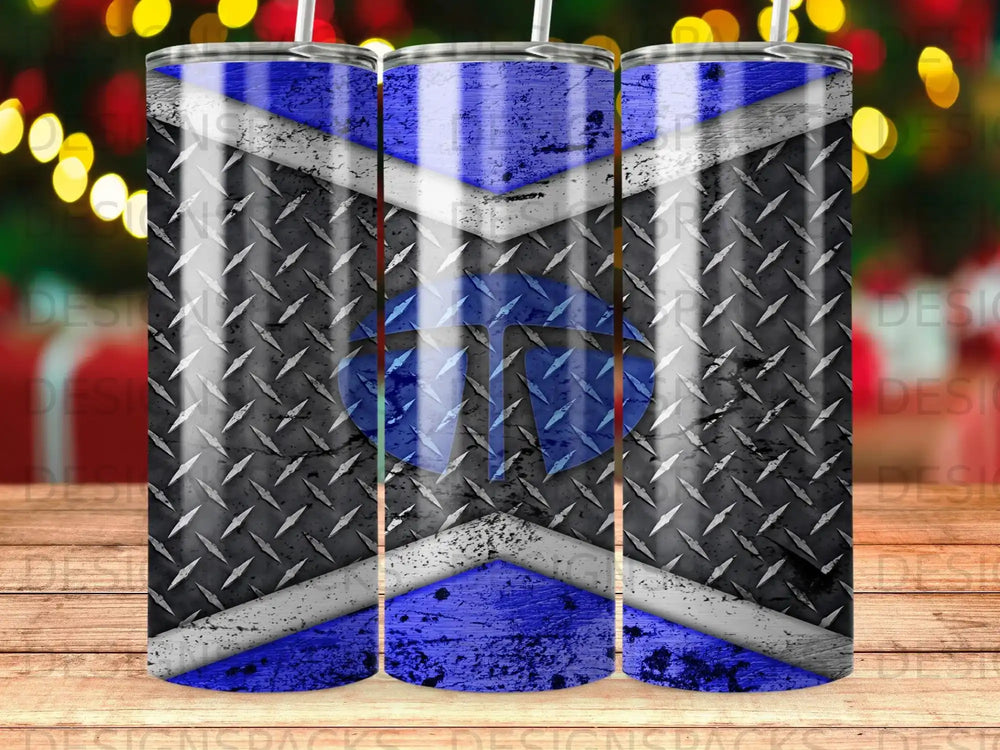Thin Blue Line Spartan Helmet Diamond Plate Tumbler product type