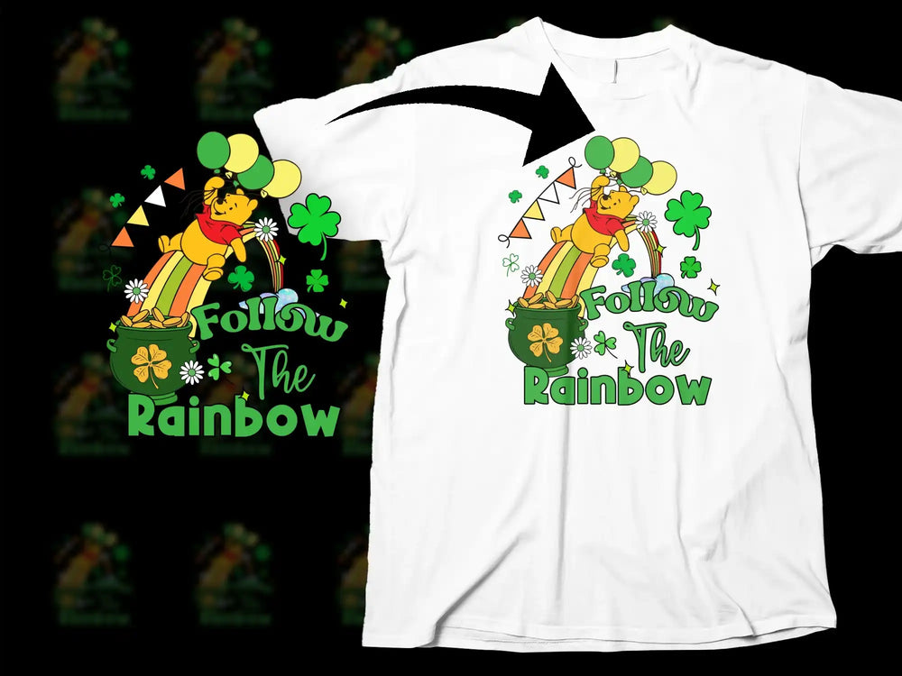 Winnie The Pooh Follow The Rainbow Clovers Pot Gold product type