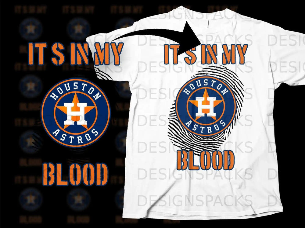 Houston Astros It's In My Blood T-Shirt for Fans