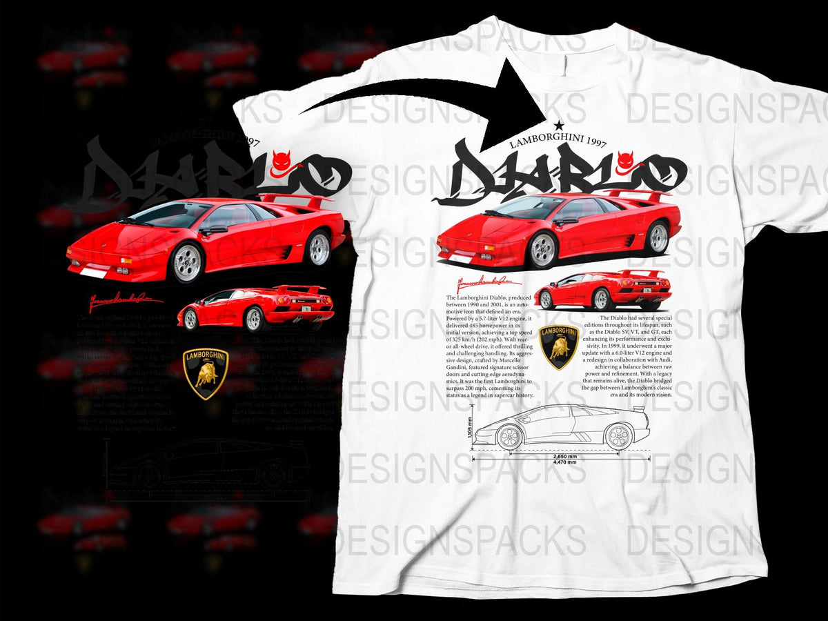 Lamborghini Countach 1971 Vintage Car T-Shirt, Classic Sports Car Lover Gift, Automotive Enthusiast Apparel