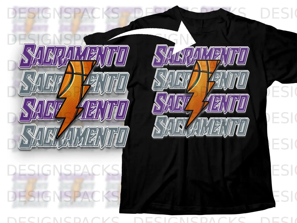 Sacramento Basketball Graphic Display Product