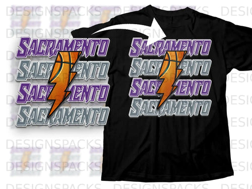 Sacramento Basketball Graphic Display Product