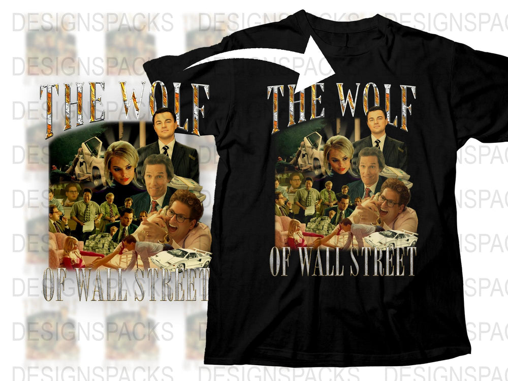 The Wolf of Wall Street Movie T-Shirt, Vintage Graphic Tee, Unisex Film Apparel, Collectible Merchandise, Gift Idea
