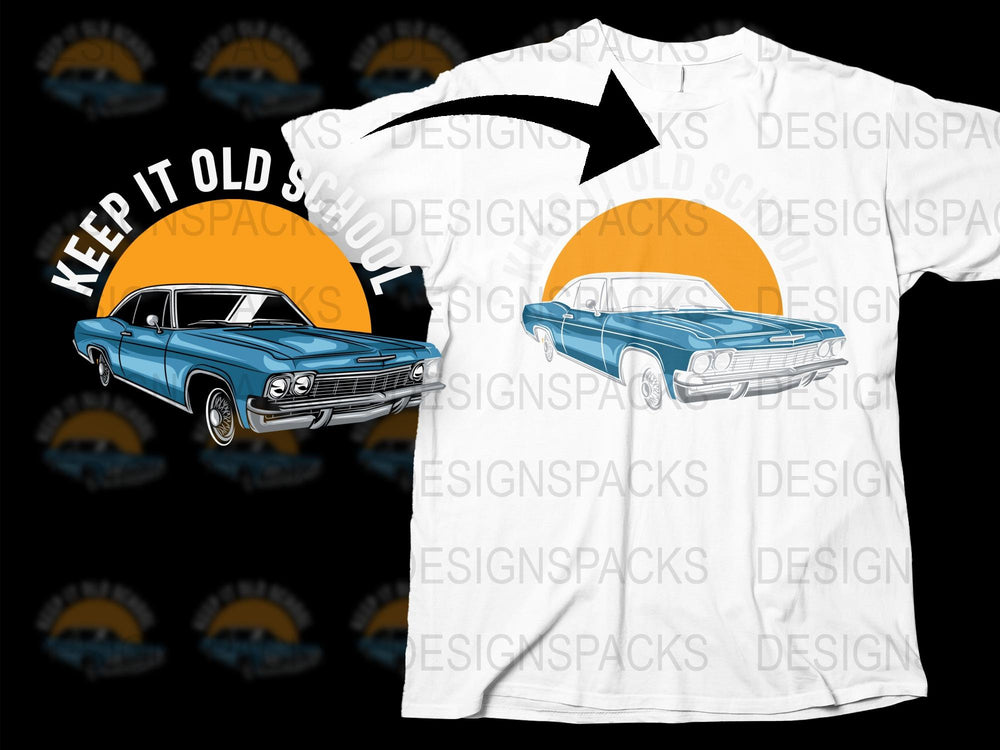 Vintage Car T-Shirt, Classic Auto Tee, Old School Graphic, Retro Car Lover Gift, Unique Automotive Apparel
