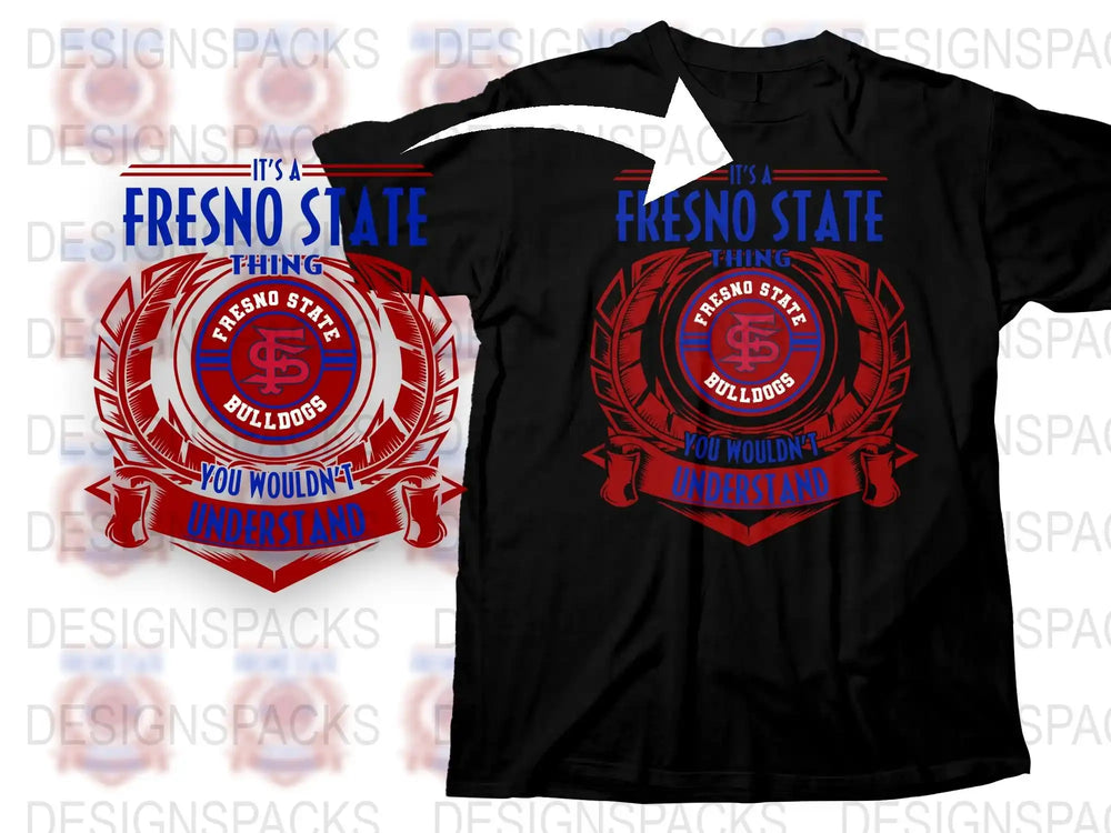 Fresno State Bulldogs T-Shirt, Fishing Club Graphic Tee, Collegiate Apparel, Sports Fan Gift