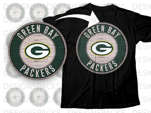 Green Bay Packers Logo T-Shirt with Vintage Design