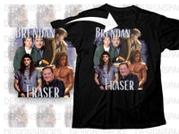 Brendan Fraser Movie Collage T-Shirt, Classic Film Characters, Unisex Graphic Tee