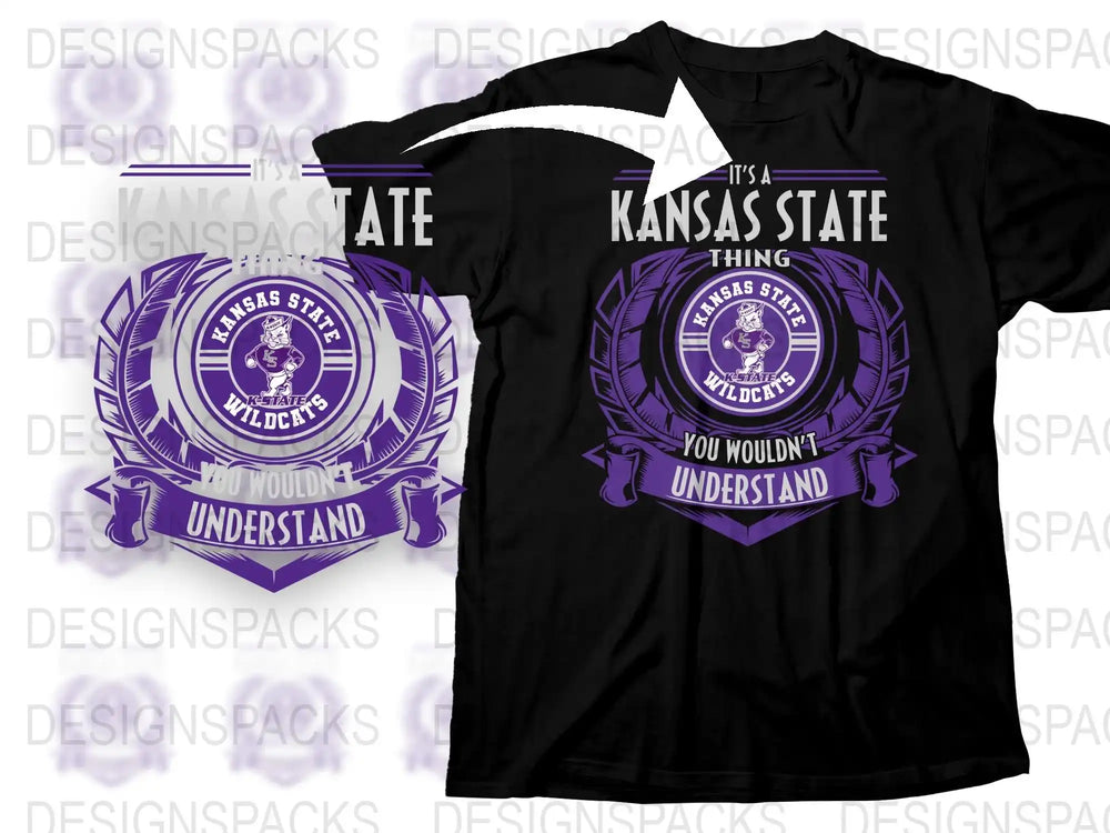 Kansas State Wildcats T-Shirt, Purple College Fan Gear, It's a Kansas State Thing You Wouldn't Understand Shirt