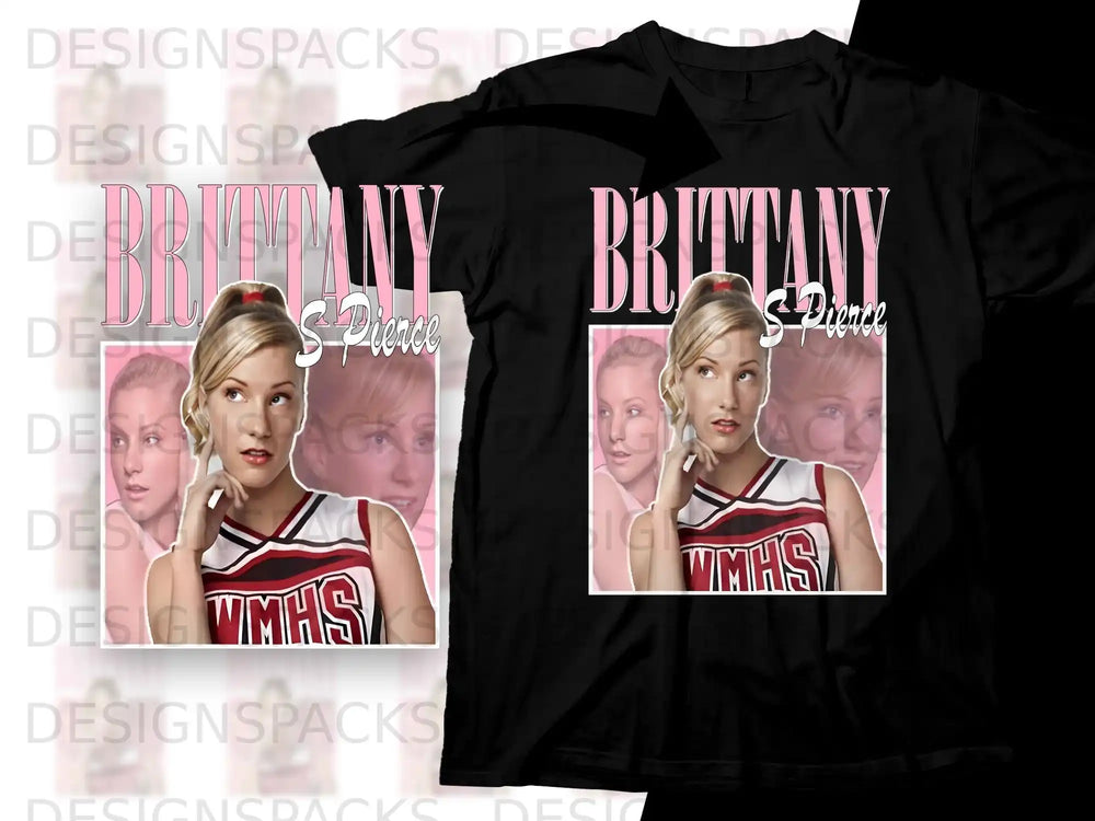 Brittany S. Pierce WMHS t-shirt design with graphic of character.