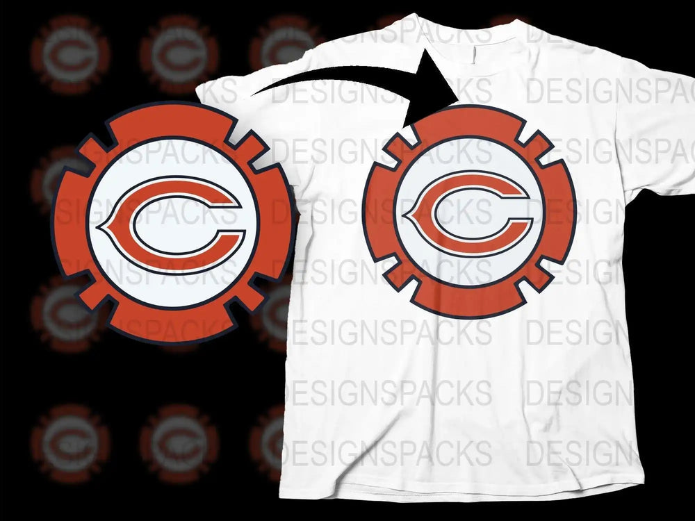 Red and White Circular Logo Graphic T-Shirt, Unisex Fashion Tee, Sports Fan Apparel, Casual Streetwear.