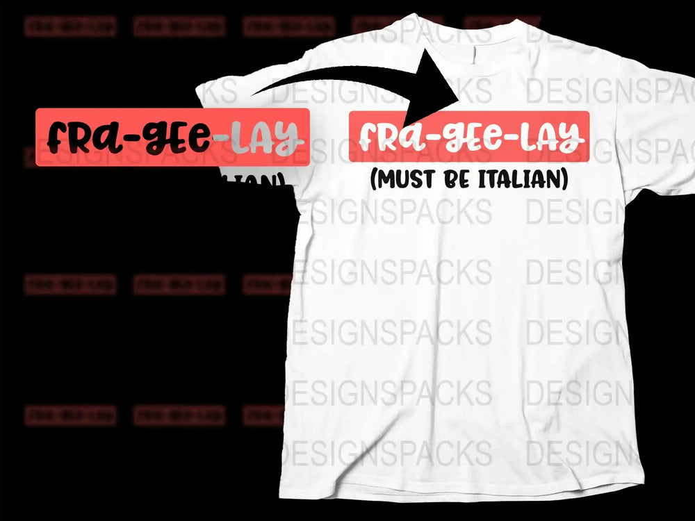 Fragile Must Be Italian T-Shirt, Funny Holiday Quote, Christmas Movie Apparel, White Tee, Unisex Gift Idea