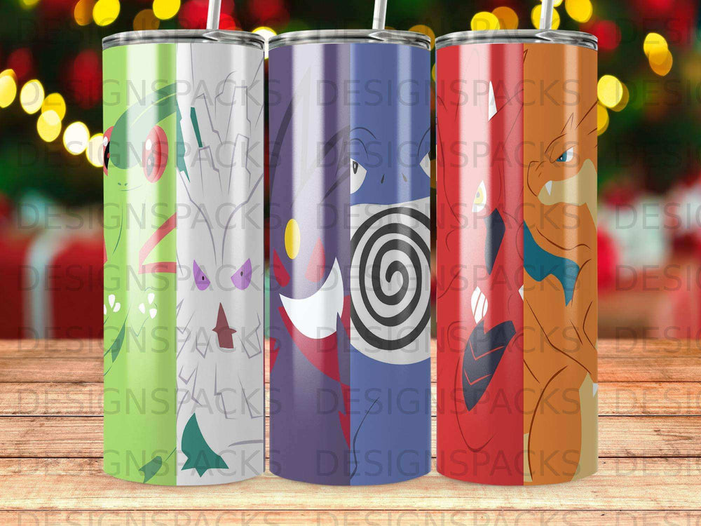 Green White Purple Blue Red Orange Pokemon Designs product type