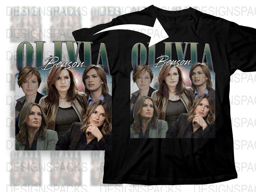 Olivia Benson Fan T-Shirt, Law Enforcement TV Show Character Tee, Multiple Poses Graphic Shirt