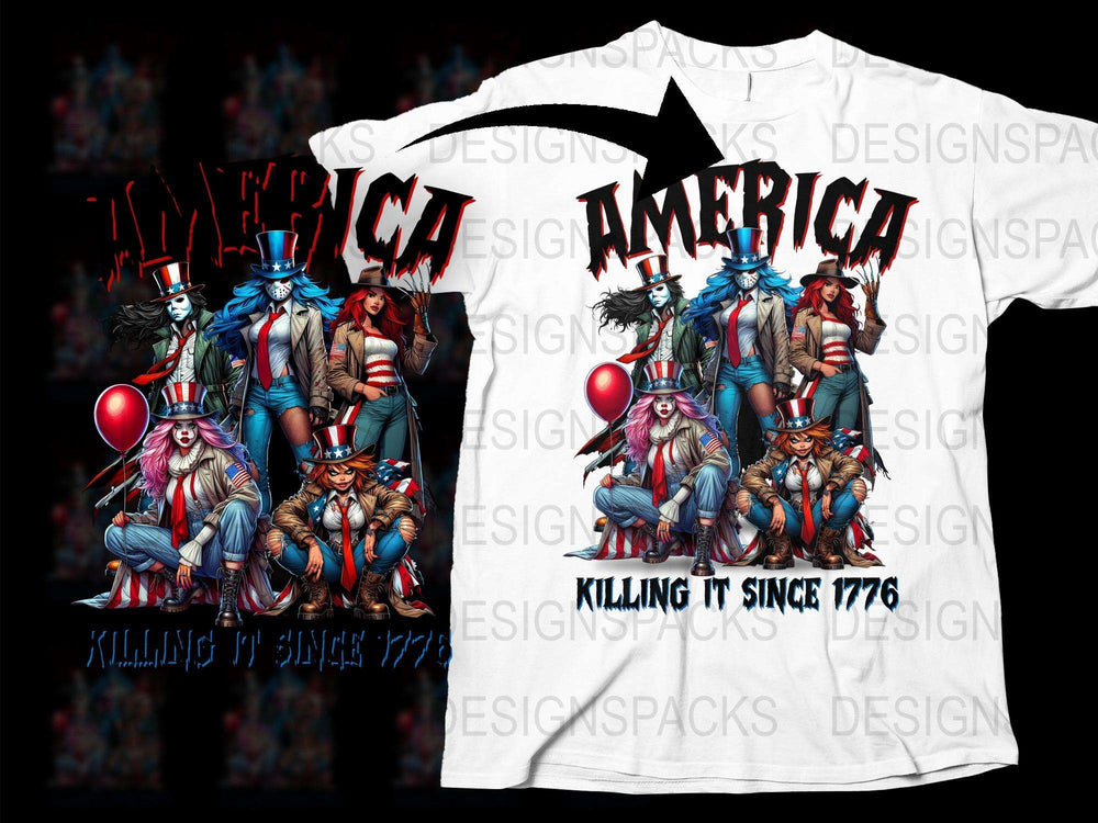 Patriotic T-Shirt, 'I Love America' Graphic, Uncle Sam, Eagles, Vintage Style, Unique American Pride Tee, Perfect for July 4th Celebration