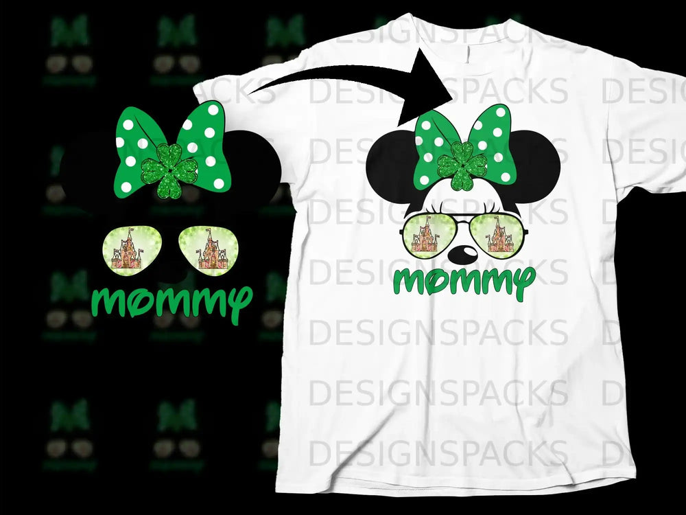 Minnie Shamrock Bow Castle Reflection Mommy product type