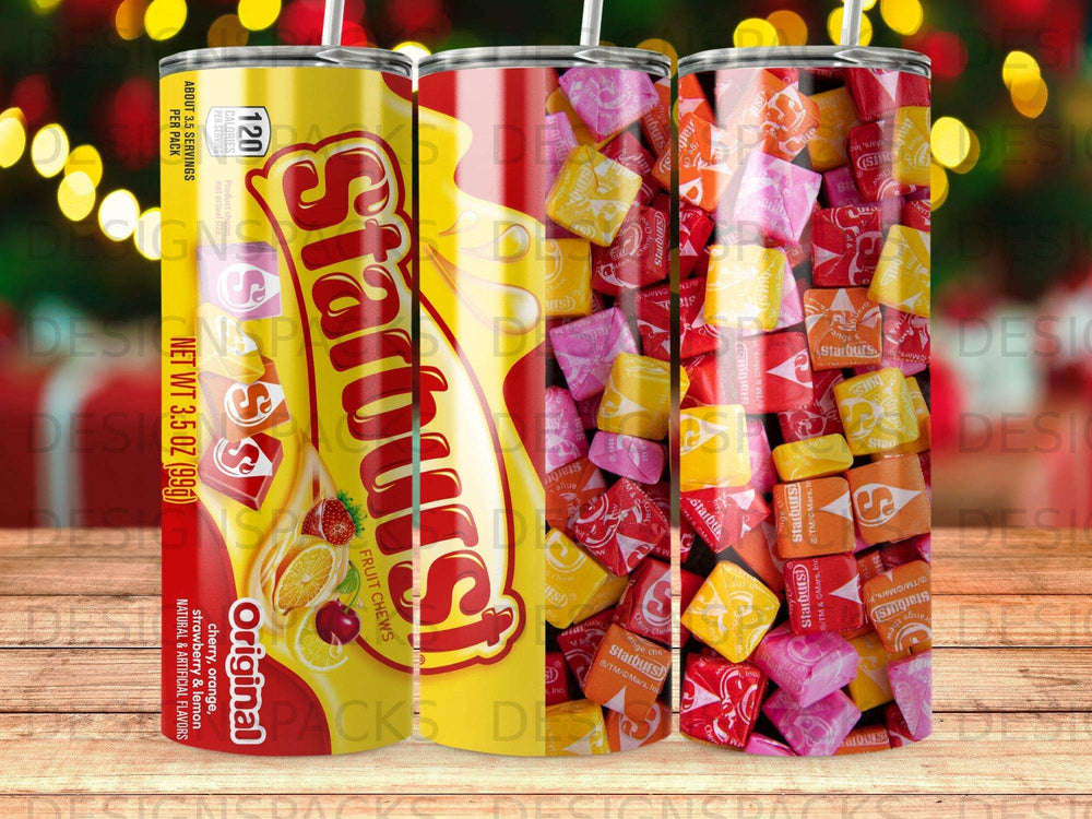 Starburst Original Fruit Chews candy assortment in wrappers.