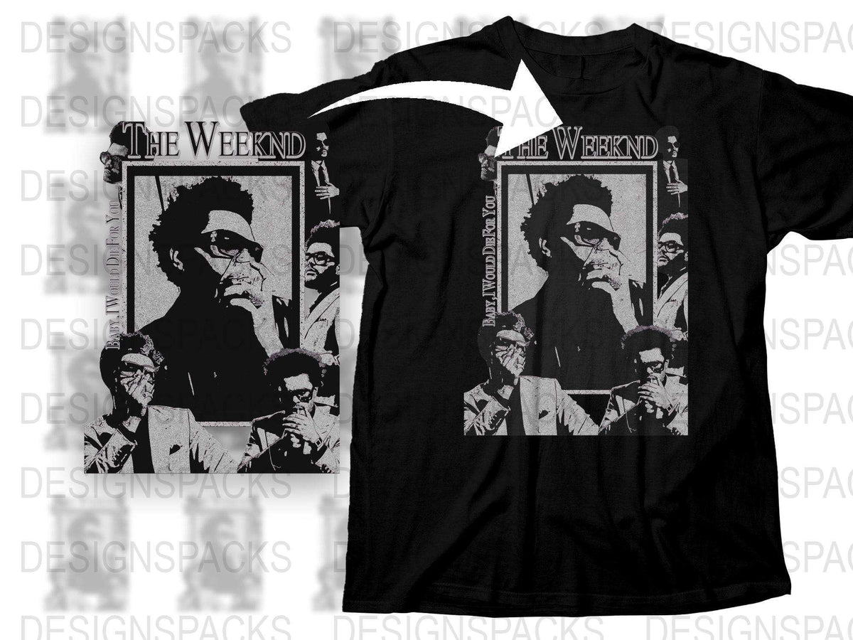 Vintage Style Graphic Tee, Black T-Shirt with Iconic Singer Portrait, Unisex Fashion Top
