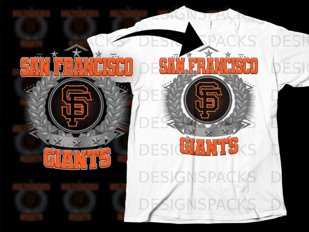 San Francisco Giants SF Logo Design Sportswear Shirt