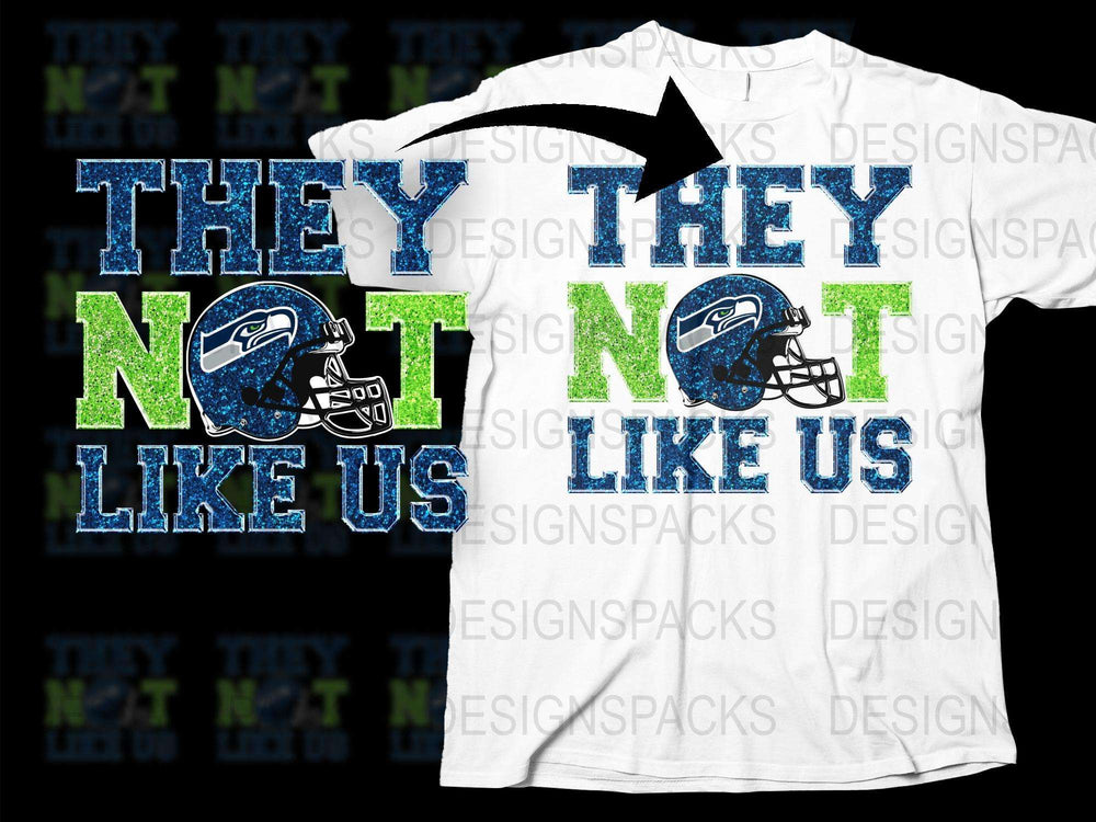 Sports Team Fan T-Shirt, 'They Not Like Us' Graphic Tee, Football Enthusiast Gift, Athletic Apparel