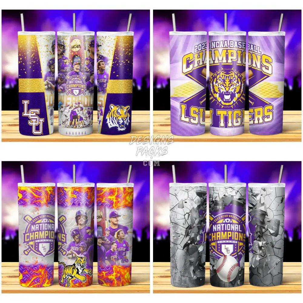 4 Lsu Baseball Champs Tumbler Wrap Bundle Jpg