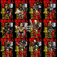 Load image into Gallery viewer, 40 Attack Anime Titan Streetwear Designs Bundle Png + Psd
