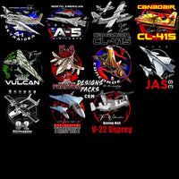 Load image into Gallery viewer, 40 Best Aircrafts Airplane V1 Military Designs Bundle Png
