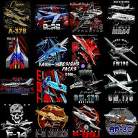 Load image into Gallery viewer, 40 Best Aircrafts Airplane V2 Military Designs Bundle Png
